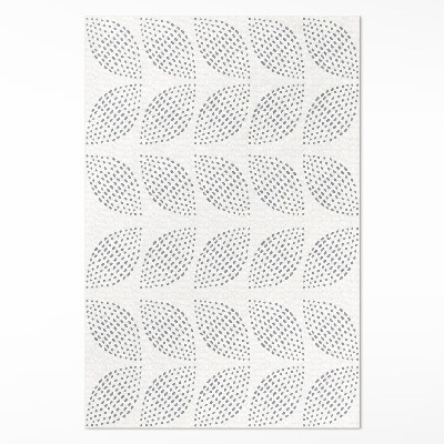 Dywan winylowy Kompozycja ciemnych liści z kropkami