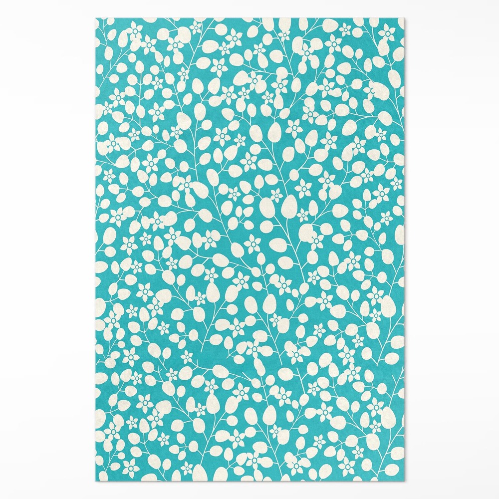 Dywan winylowy Kompozycja dzikich kwiatów i liści