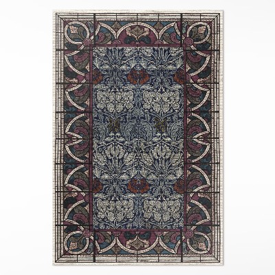 Dywan winylowy Gotyckie czerwone witraże