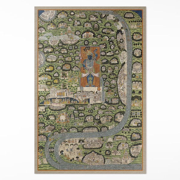 Dywan winylowy Indie z lotu ptaka