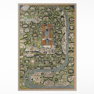 Dywan winylowy Indie z lotu ptaka