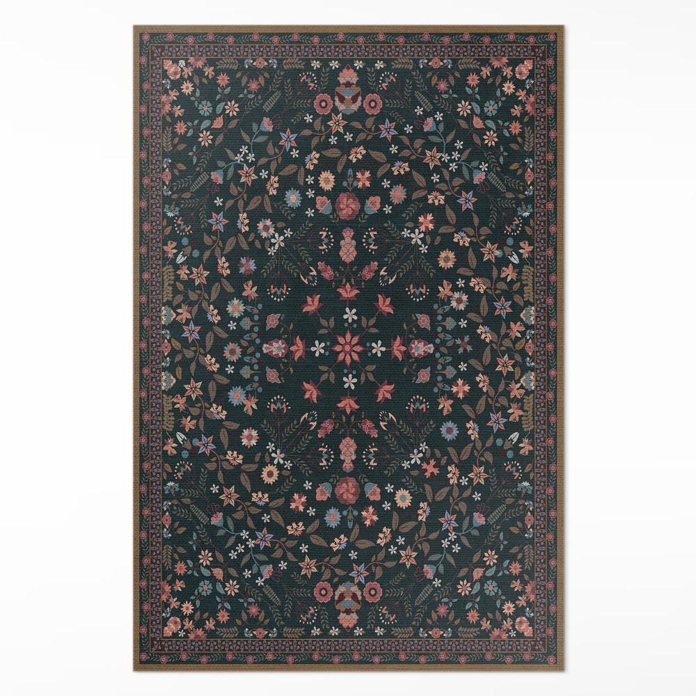 Dywan winylowy Delikatny kwiatowy pełen kolorów