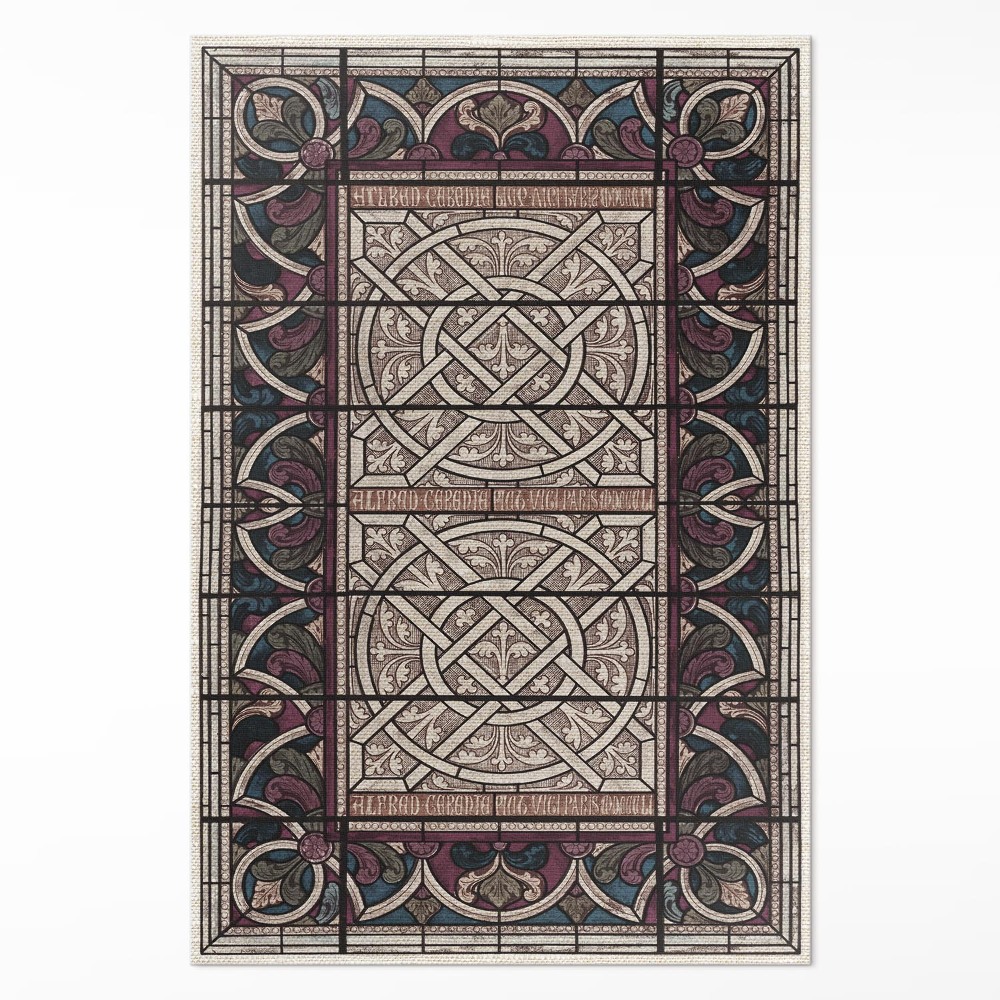 Dywan winylowy Sir Digby Wyatt gotycki ornament