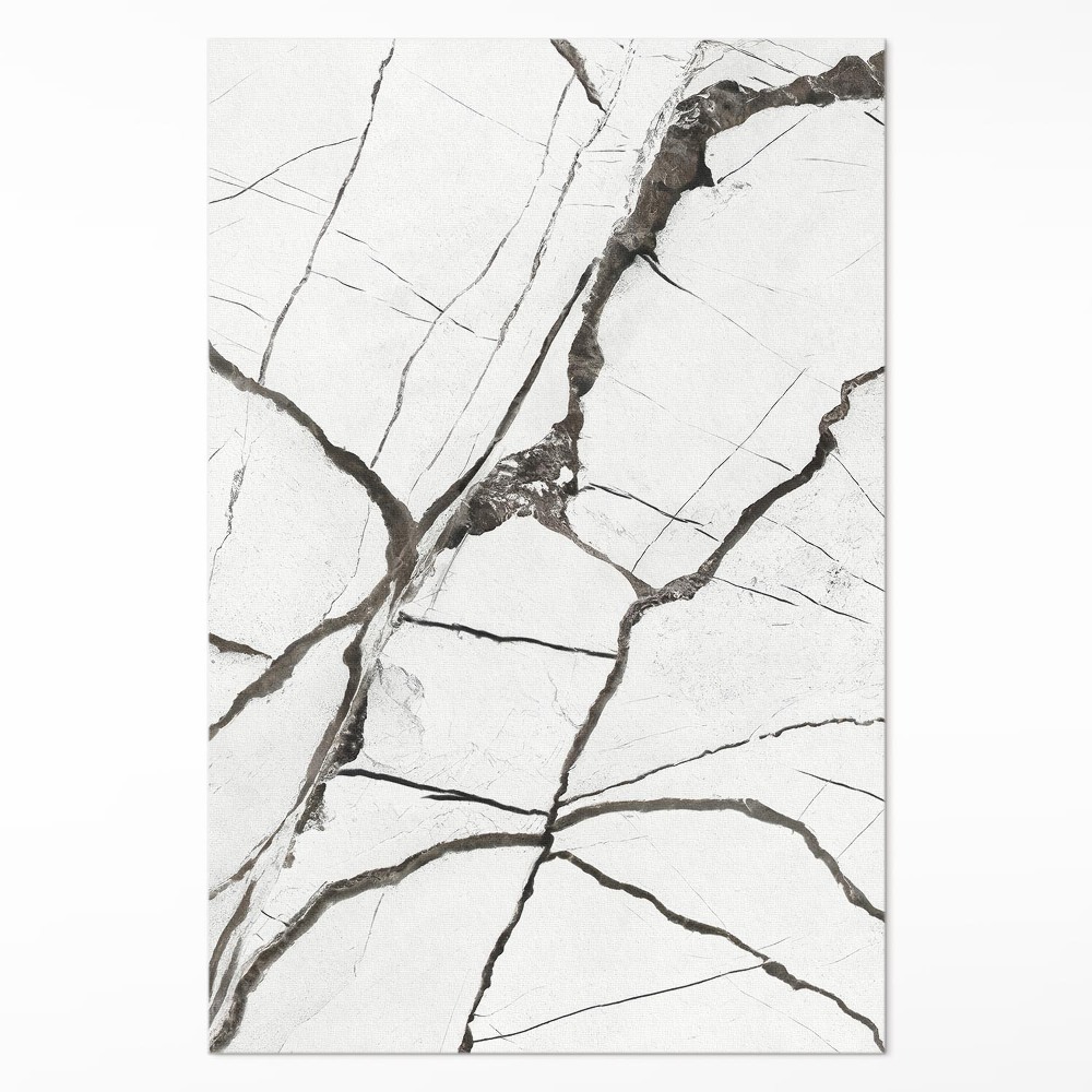 Dywan winylowy Jasny popękany kamień marmur