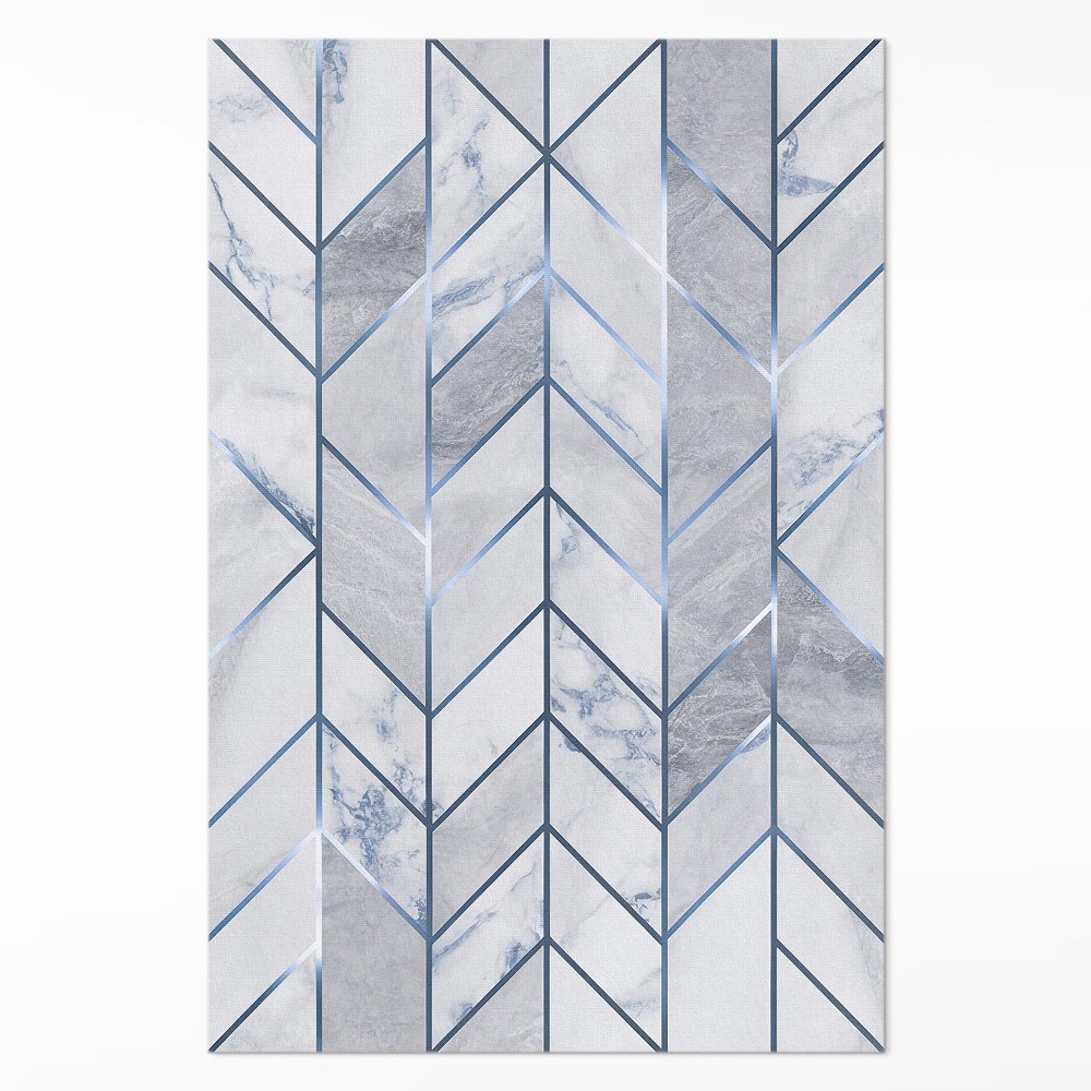 Dywan winylowy Geometryczne linie jasny marmur glamour