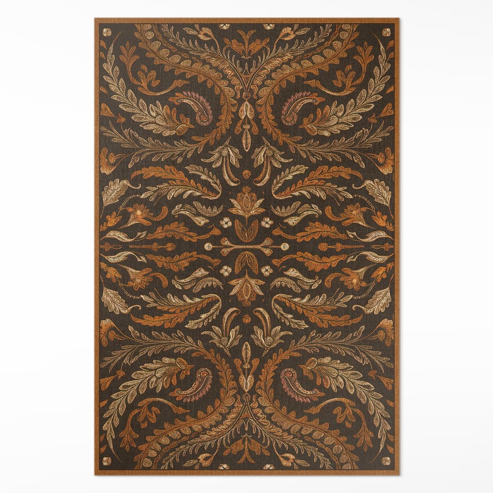 Dywan winylowy Orientalny ornament roślinny vintage