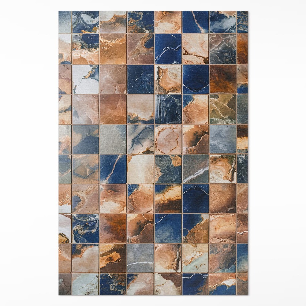 Dywan winylowy vintage kamienna mozaika