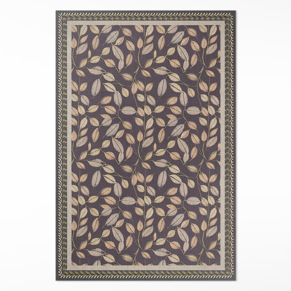 Dywan winylowy Jesienne liście roślinność vintage