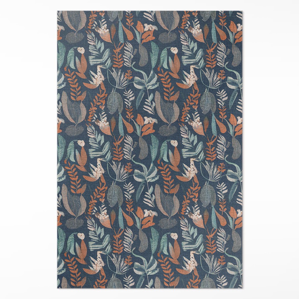 Dywan winylowy Łąka kwiatów w boho stylu