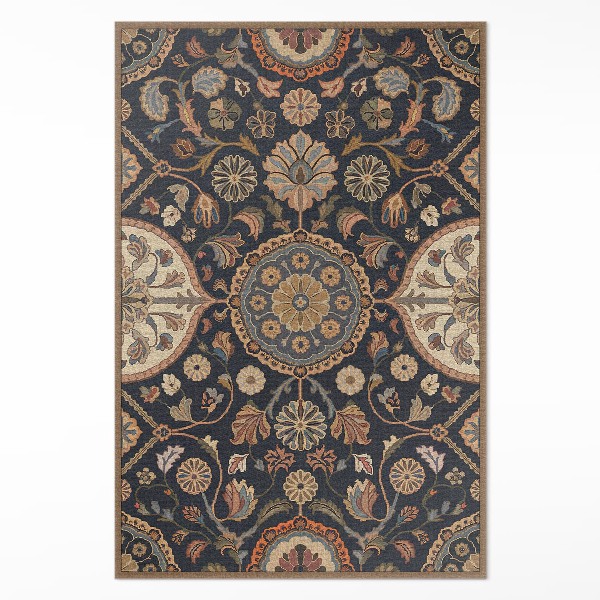 Dywan winylowy ornament roślinne dekoracyjny wzór vintage