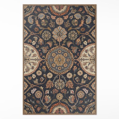 Dywan winylowy ornament roślinne dekoracyjny wzór vintage