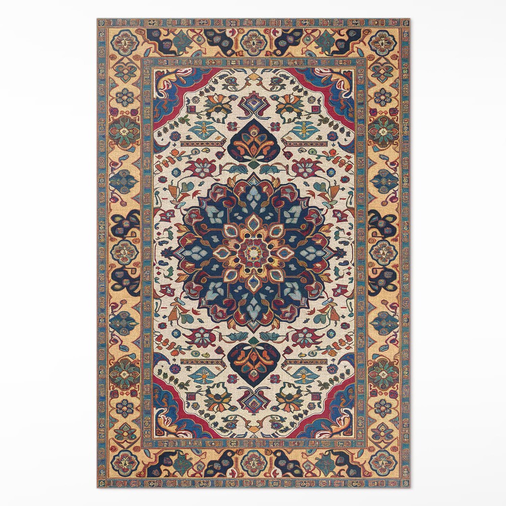 Dywan winylowy ornament w stylu perskim