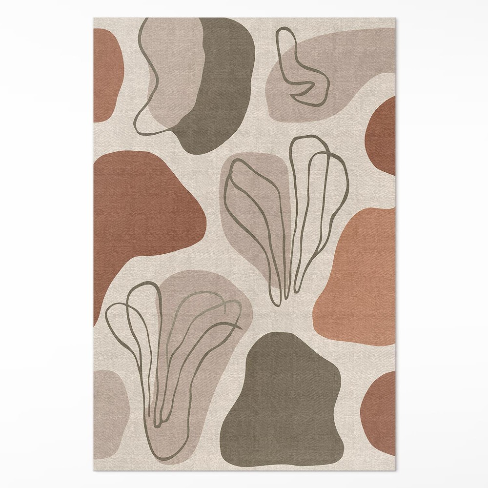 Dywan winylowy Nieregularne abstrakcyjne plamy boho