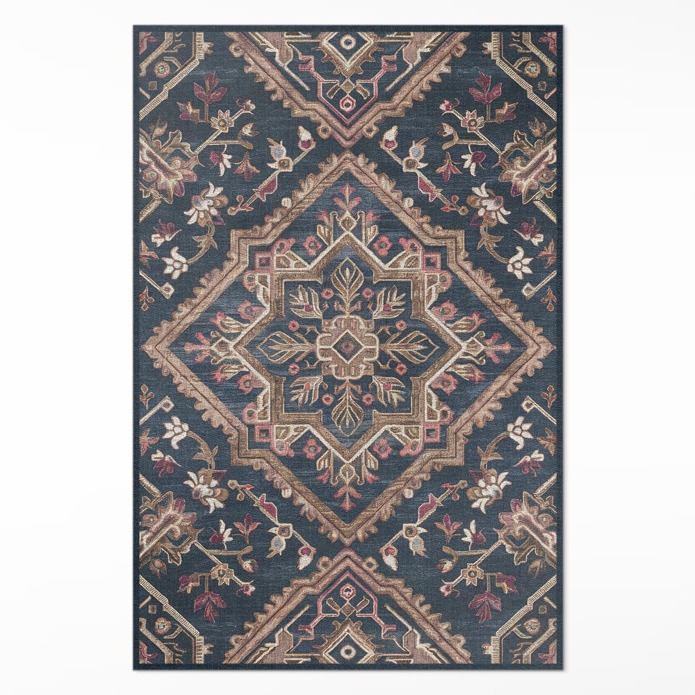 Dywan winylowy Zgeometryzowany wzór roślinny styl turecki