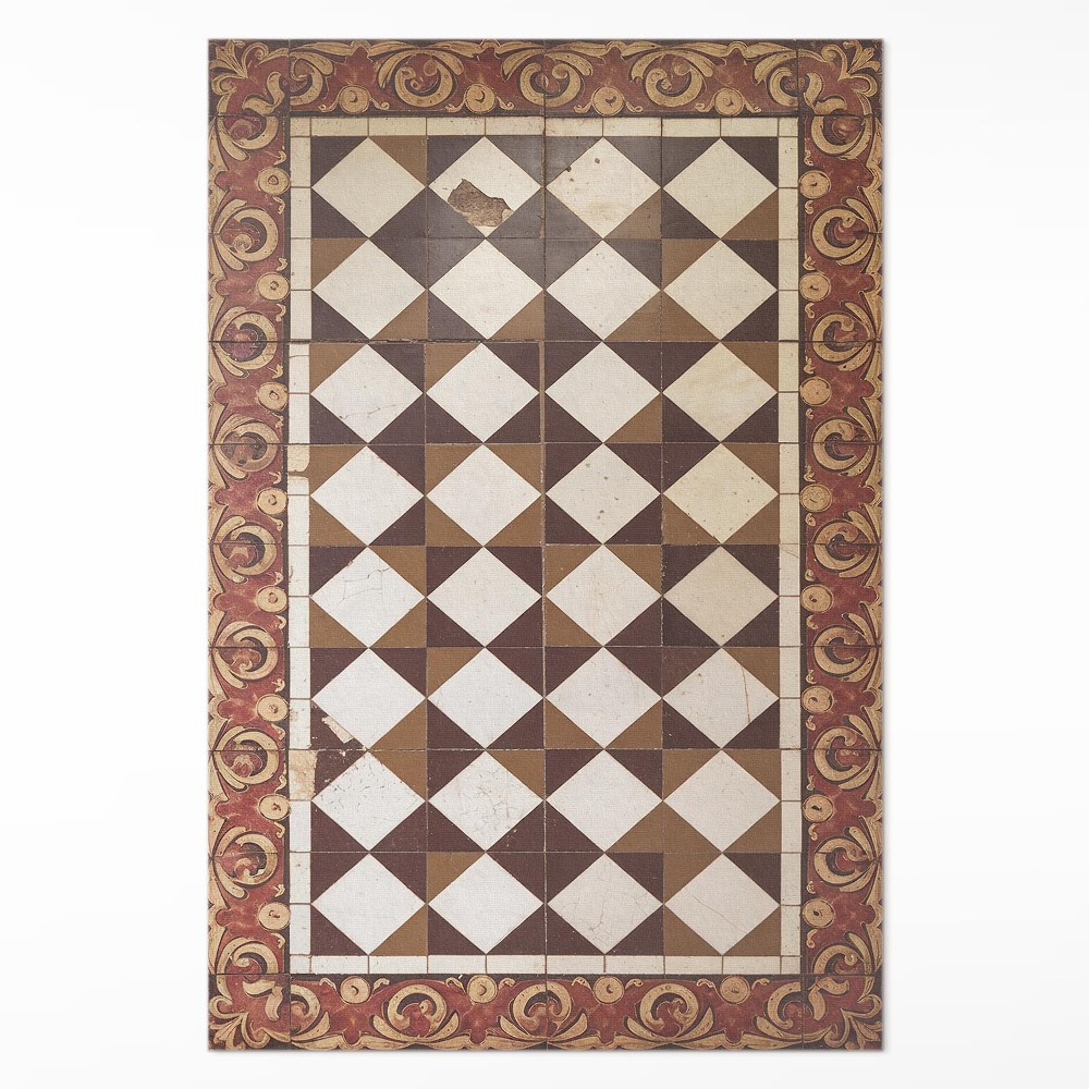 Dywan winylowy Vintage mozaika płytek