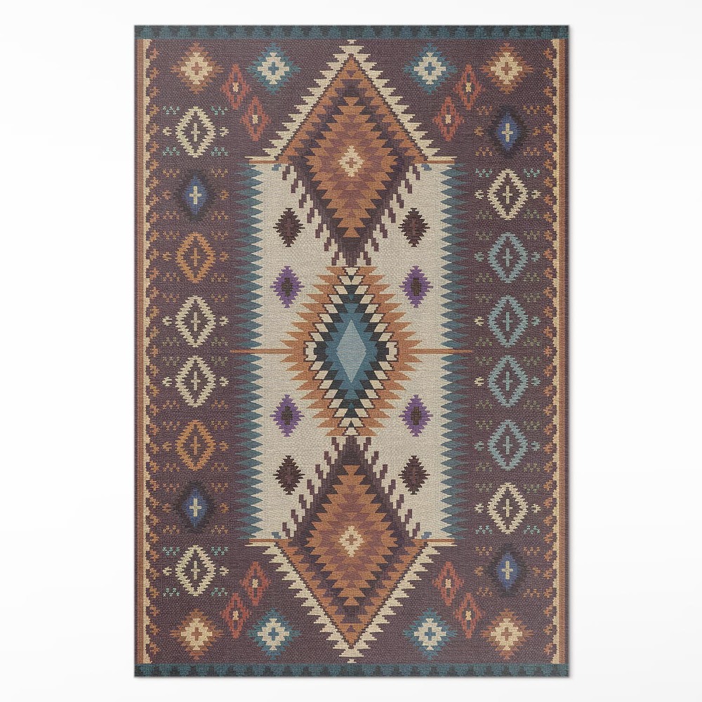 Dywan winylowy Symetryczne układy w azteckim stylu