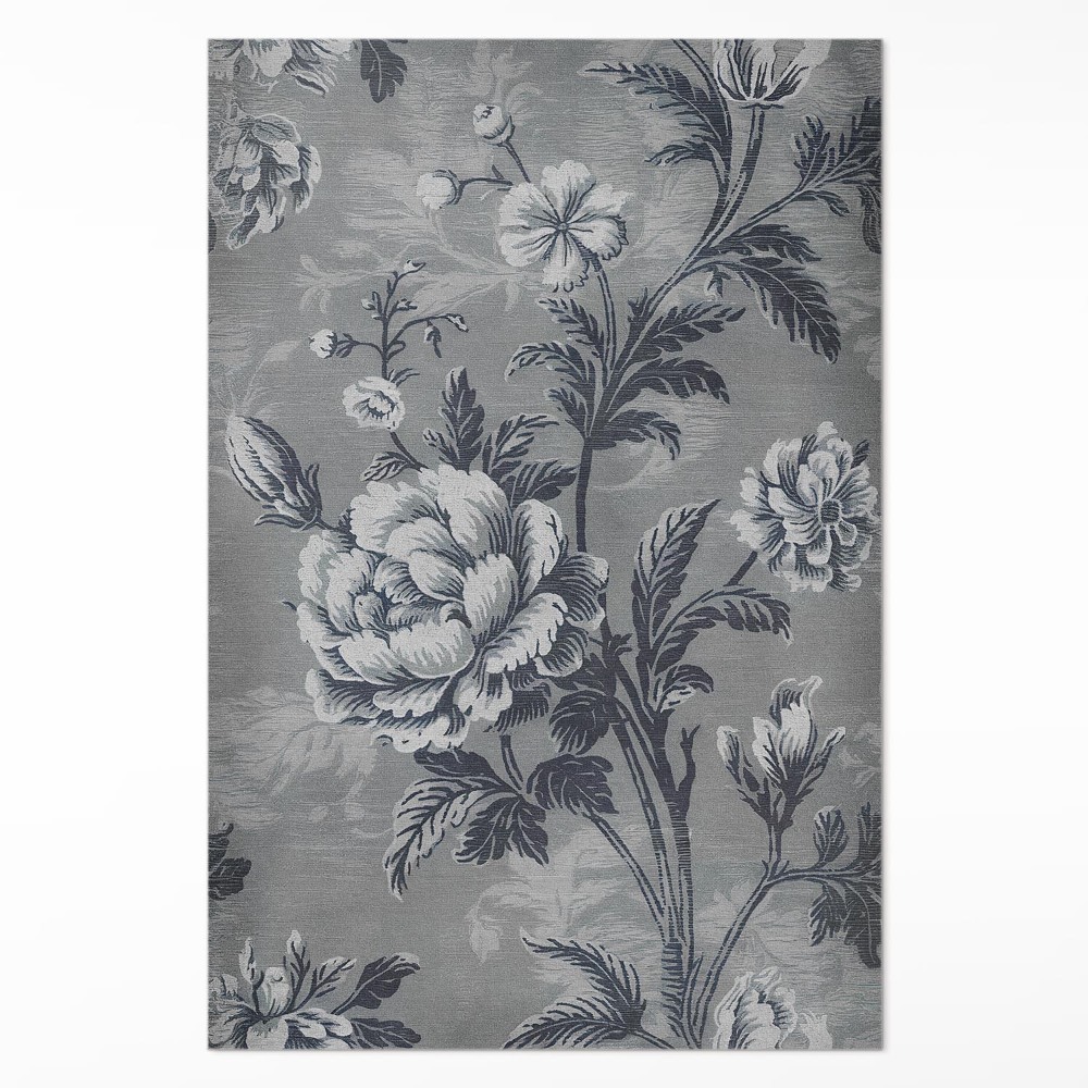 Dywan winylowy Ziemiste tonacja z botanicznym wzorem