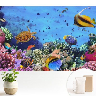 Fototapeta z nadrukiem na flizelinie Podwodny świat pełen koloru