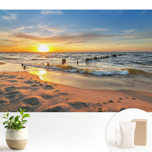 Fototapeta do salonu Zachód słońca nad morzem