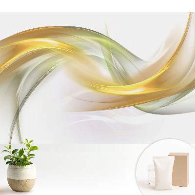 Fototapeta do salonu Subtelne faliste linie w delikatnych odcieniach