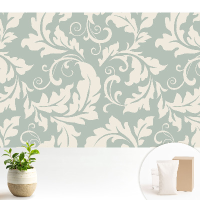 Fototapeta Stylowe liście na jasnym tle