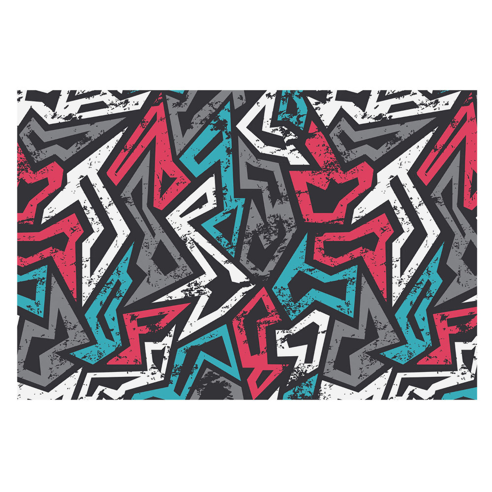 Fototapeta do salonu Graffiti geometryczne energie świeże