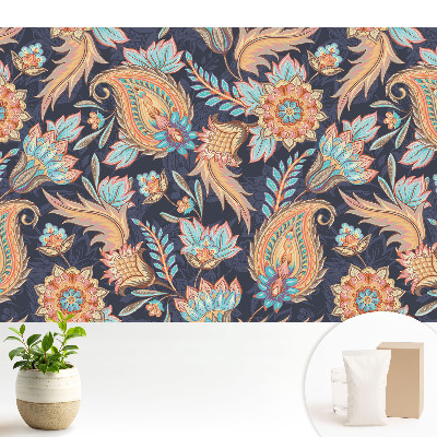 Fototapeta z nadrukiem na flizelinie Kwiaty i liście w stylu klasycznym