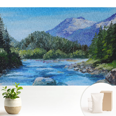 Fototapeta z nadrukiem na flizelinie Pejzaż z górami