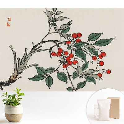 Fototapeta z nadrukiem na flizelinie Tradycyjny motyw roślinny spokój