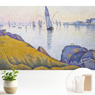 Tapeta fotograficzna flizelinowa Nadmorski pejzaż z żaglówkami