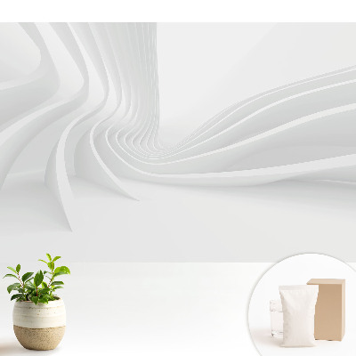 Fototapeta na wymiar do sypialni z motywem nowoczesnych białych linii