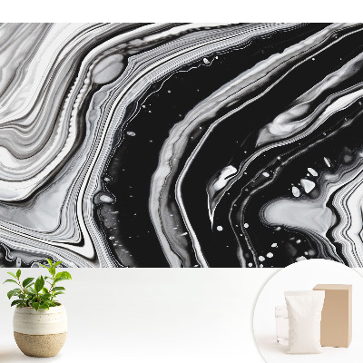 Tapeta fotograficzna flizelinowa Abstrakcyjne linie w odcieniach szarości