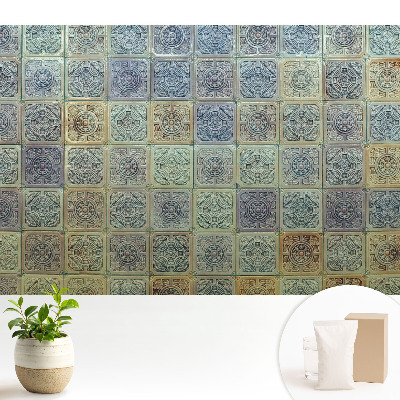 Fototapeta na wymiar do sypialni Eleganckie kafle z geometrycznym wzorem