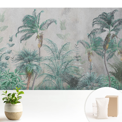 Tapeta fotograficzna flizelinowa Tropikalne palmy i liście