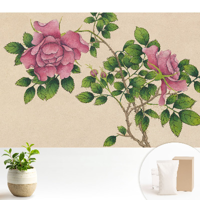 Fototapeta z nadrukiem na flizelinie Różane piękno w klasycznym stylu