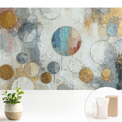 Fototapeta flizelinowa do salonu Abstrakcyjne kolorowe koła