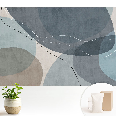 Fototapeta z nadrukiem na flizelinie Abstrakcyjne kształty spokojny klimat