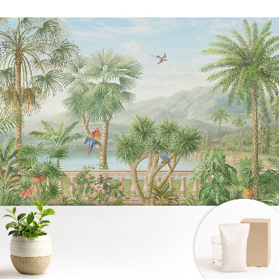 Fototapeta flizelinowa do salonu Tropikalny widok oazy natury