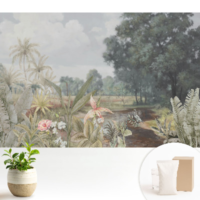 Fototapeta z nadrukiem na flizelinie Tropikalna oaza zieleni