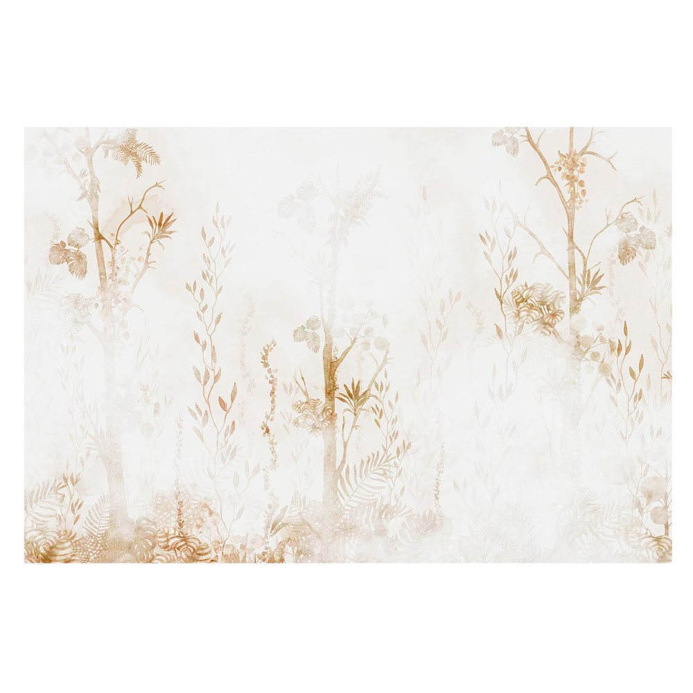 Tapeta fotograficzna flizelinowa Botaniczne motywy na jasnym tle