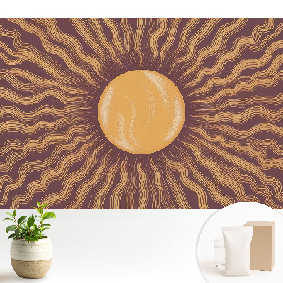 Fototapeta do salonu Energetyczna kompozycja słońca i fal