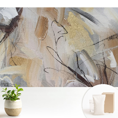 Fototapeta do salonu Artystyczne abstrakcyjne linie kolory