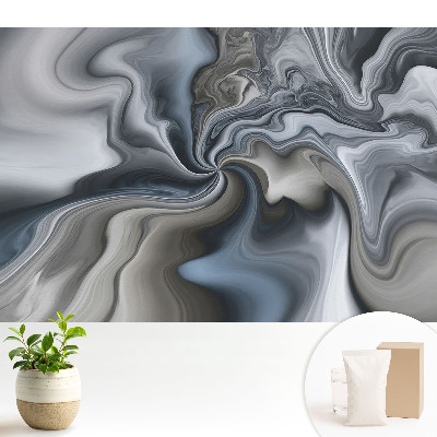 Fototapeta z nadrukiem na flizelinie Abstrakcyjne wiry szarości