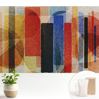 Fototapeta do salonu Kolorowe geometryczne figury w abstrakcyjnym stylu