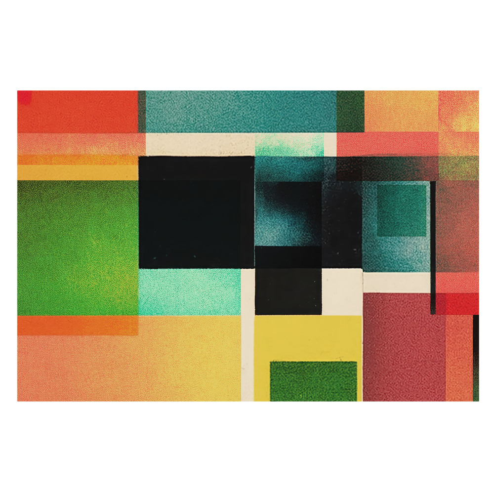 Fototapeta flizelinowa do salonu Kolorowe geometryczne figury