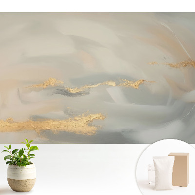 Nowoczesna fototapeta na wymiar Subtelne pastele z żółtymi akcentami