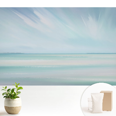 Fototapeta na wymiar do sypialni Pastelowe niebo i morze harmonia