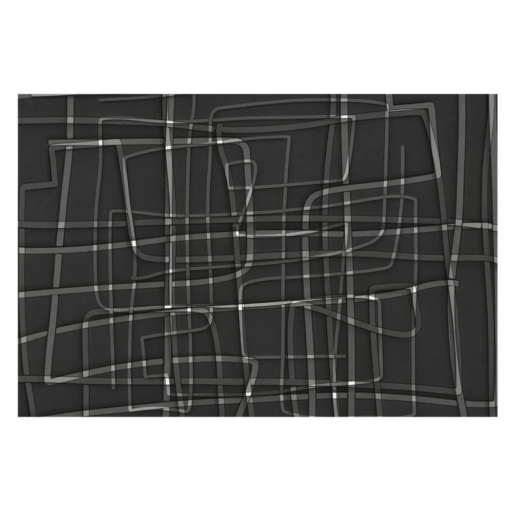 Fototapeta flizelinowa do salonu Geometria i rytm na ciemnym tle