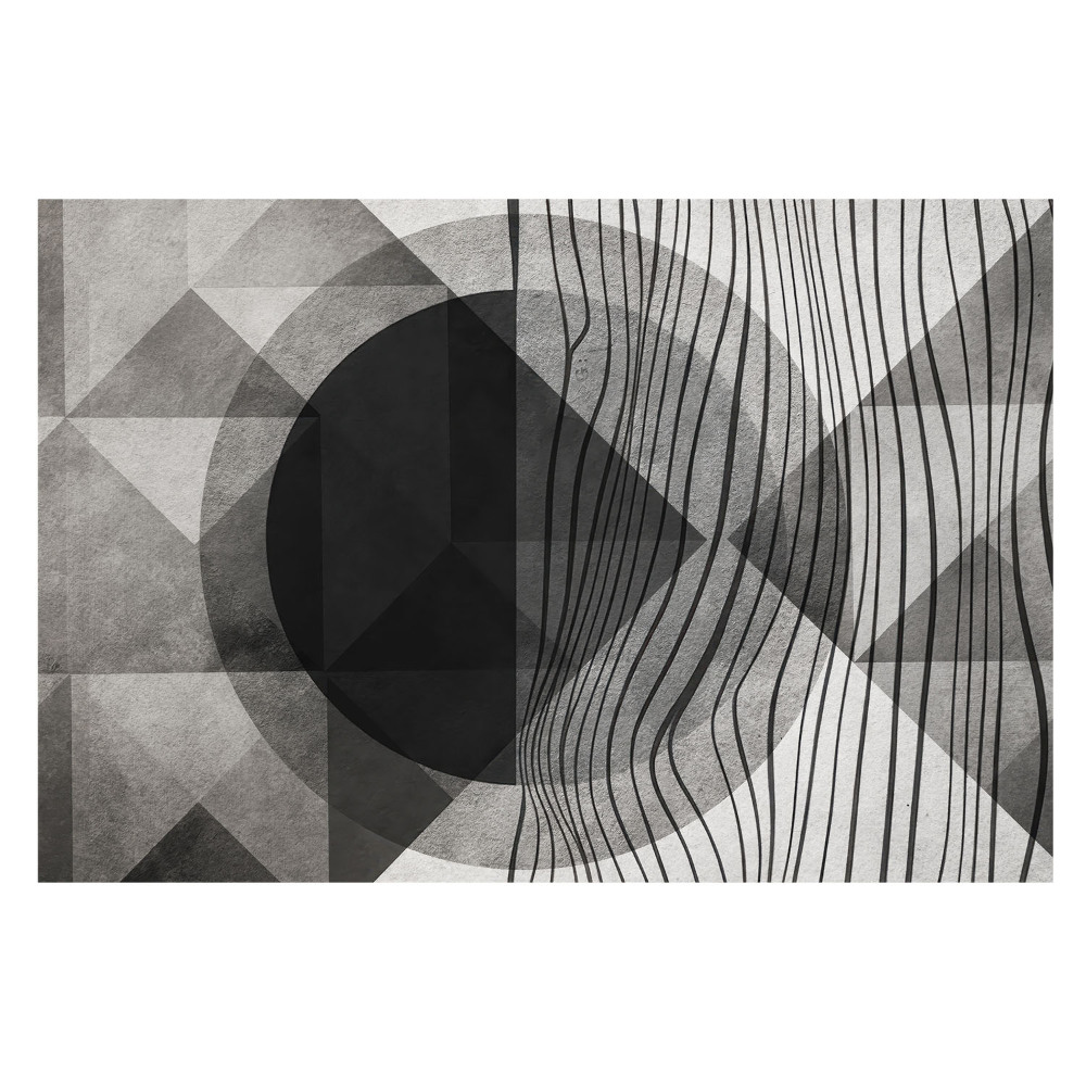 Fototapeta do salonu Stylowe geometryczne wzory w odcieniach szarości