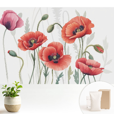 Fototapeta do salonu Klasyczne maki botaniczne.